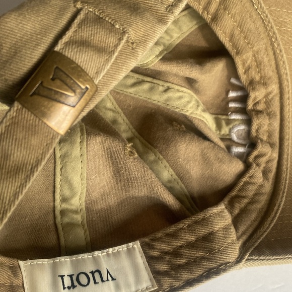 Vuori Signal Dad Hat Ball Cap in Camel Green Tan Unisex Adjustable 100% Cotton - Picture 6 of 8